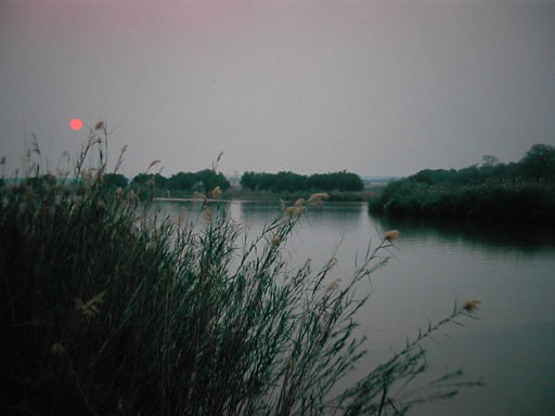 Закат на реке Окаванго