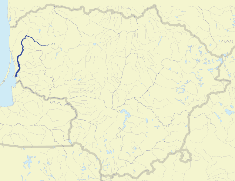 Река Миния на карте