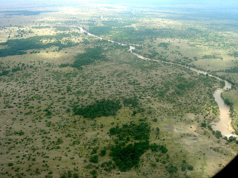 Панорама реки Мара в Кении