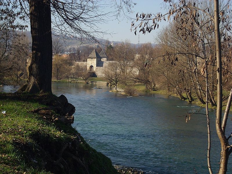 Река Врбас в городе Баня-Лука