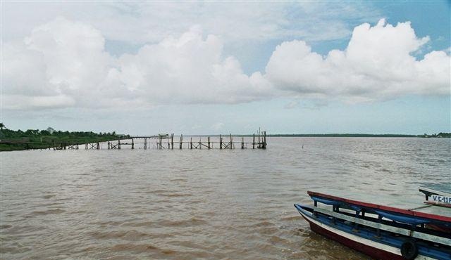 Река Суринам недалеко от Парамарибо