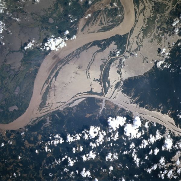 Разлив Амазонки со спутника