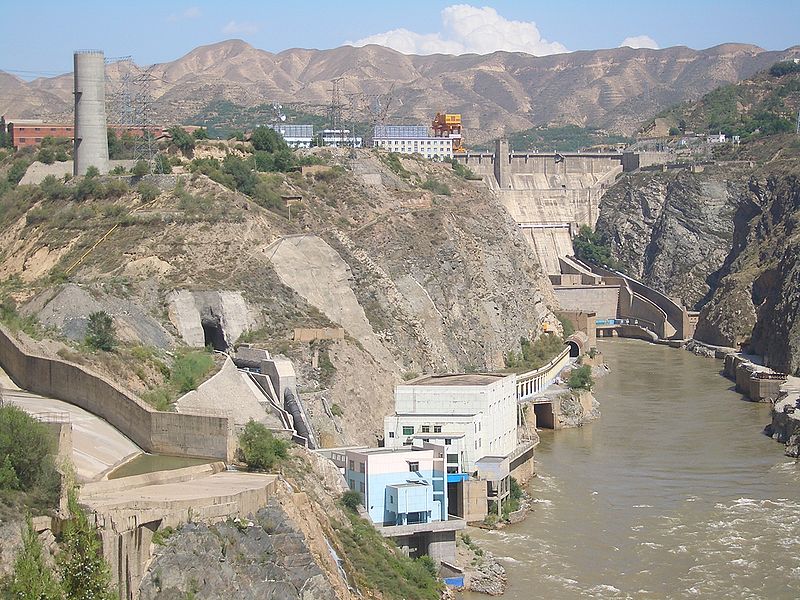 ГЭС Люцзяся на реке Хуанхэ