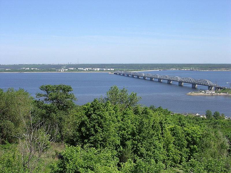 Река Волга около Ульяновска