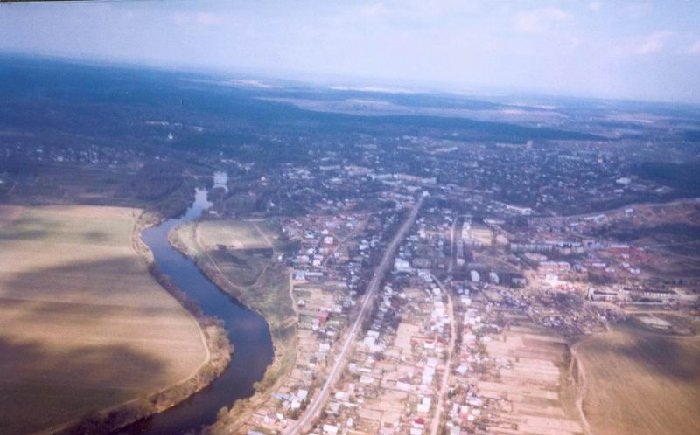 Река Днестр с высоты