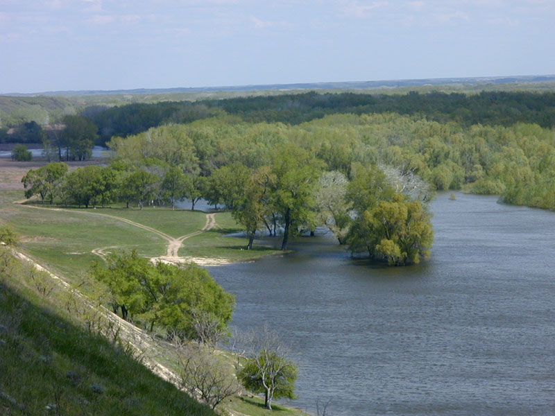 Вид на реку Дон с высокого берега