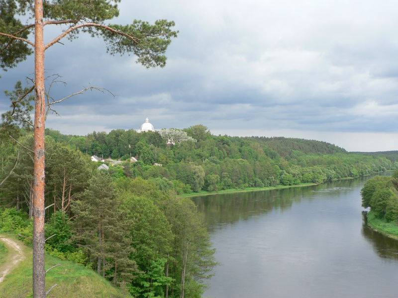 Вид на реку Неман в районе литовского местечка Лишкява